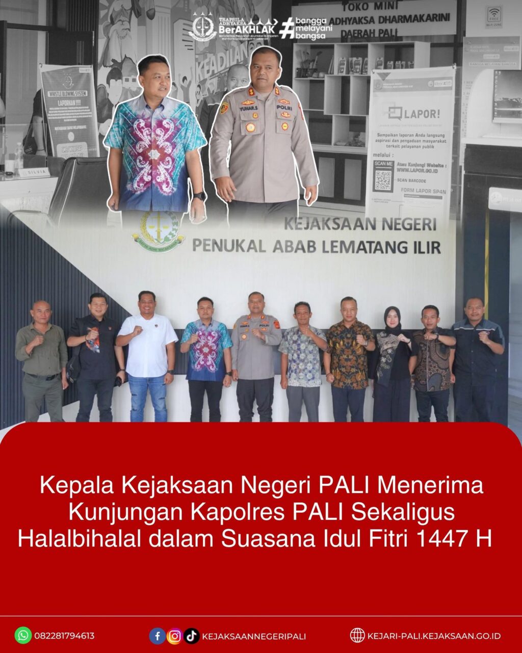 Instagram post from kejaksaannegeripali. This post is in position 1.