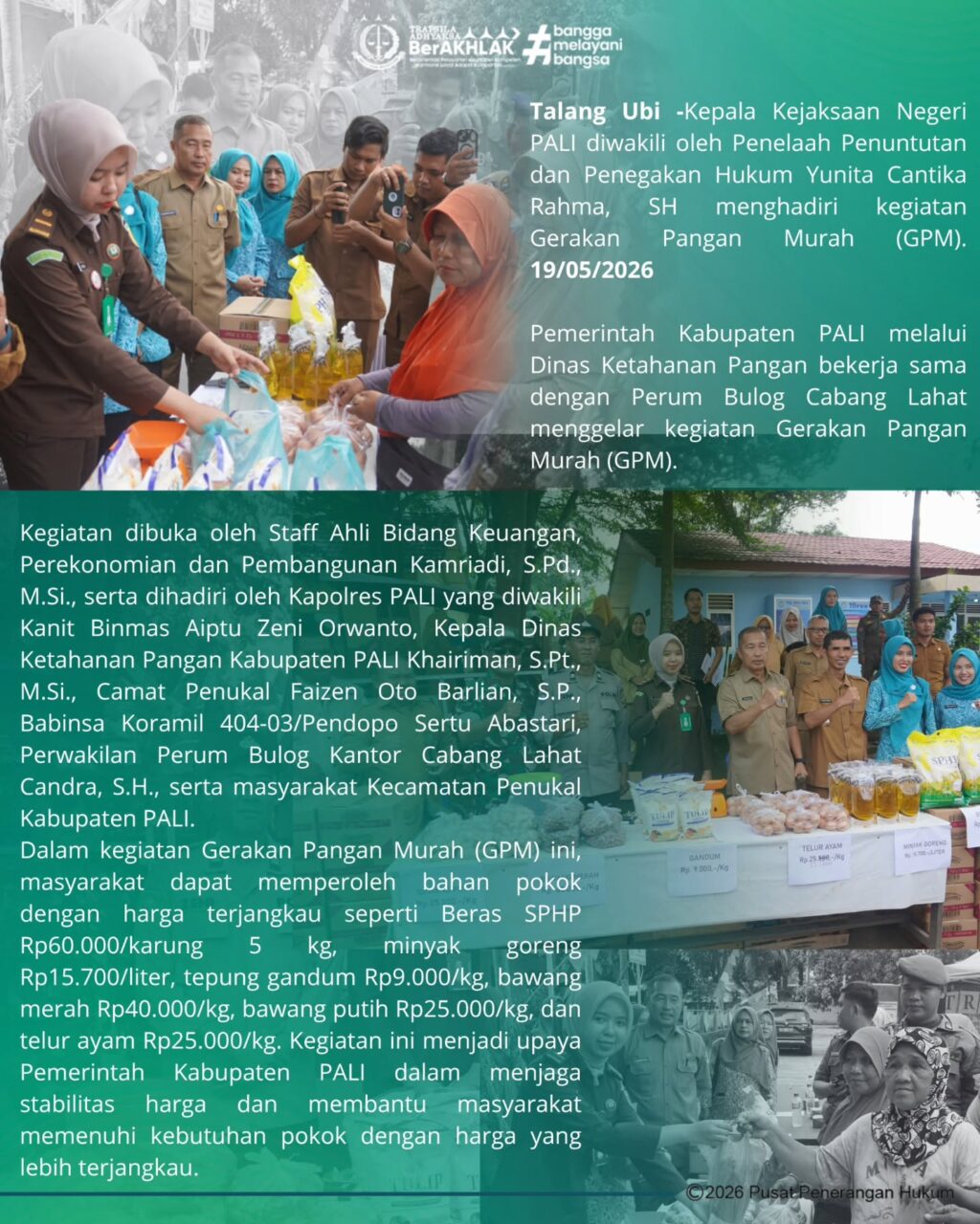 Instagram post from kejaksaannegeripali. This post is in position 1.